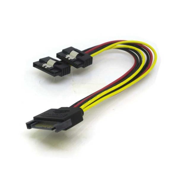 変換名人JAPAN　SATA電源 2分岐 電源ケーブル ［ラッチ付］ SPR/2　PD3086