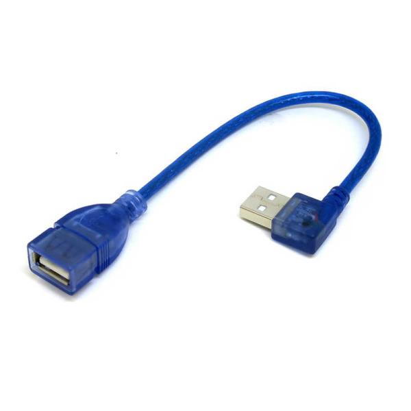 変換名人JAPAN　USB-A延長ケーブル [USB-A オス→メス USB-A /0.2m /左L...