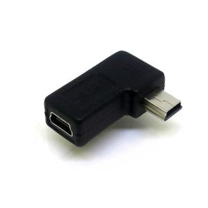 変換名人JAPAN　USB変換アダプタ USB miniB左L型(オス)-USB