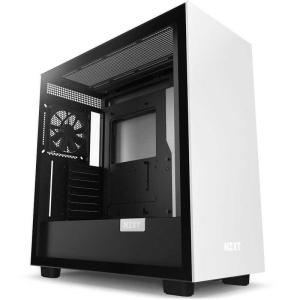 NZXT H7 ブラック&ホワイト ATX microATX miniITX EATX対応 ミドルタワーケース ブラック&ホワイト CMH71BG01