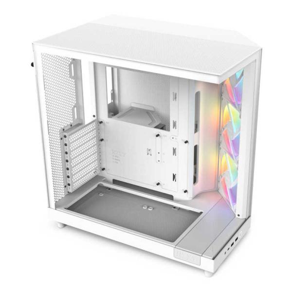 NZXT　PCケース［ATX /Micro ATX /Mini-ITX］H6 Flow RGB ホワ...