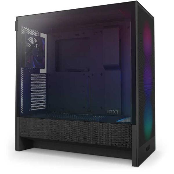 NZXT　H5 FLOW RGB(2024) ATX microATX miniITX対応 ミドルタ...