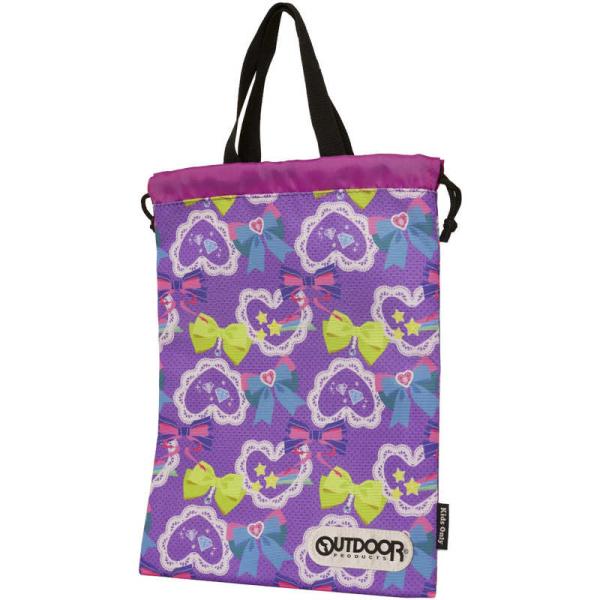 OUTDOOR　シューズケース キッズ 軽量 80g 保育園 幼稚園 小学校 習い事 上履き入れ 入...