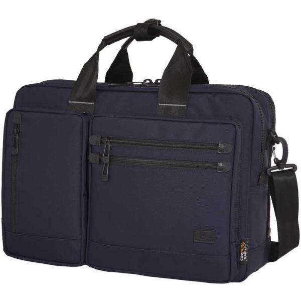 バリスティックスピリット　3WAYビジネスブリーフ 14インチPC対応 コーデュラナイロン ネイビー...