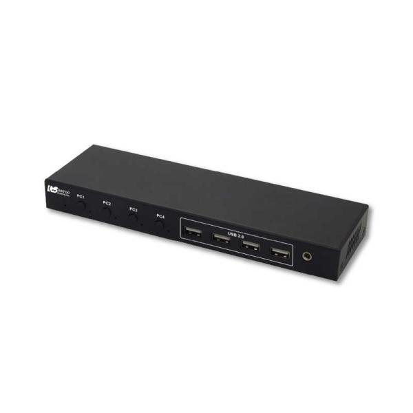 ラトックシステム　4K60Hz対応 HDMIパソコン切替器(4台用) ［4入力 /1出力 /4K対応...