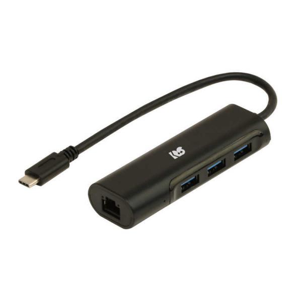 ラトックシステム　USB Type-C ギガビット対応LANアダプター USBハブ付き　RS-UCL...