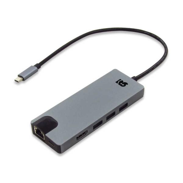 ラトックシステム　USB Type-C マルチアダプター(4K60Hz・PD対応・30cmケーブル)...