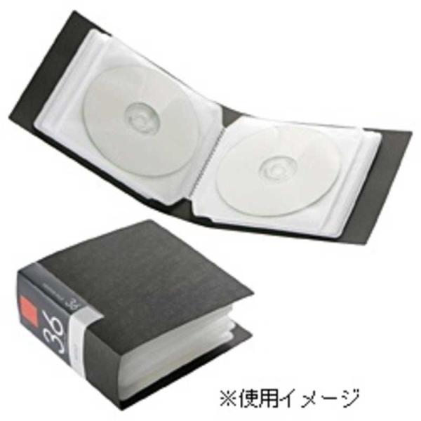 BUFFALO　CD/DVDファイル 36枚収納 ブラック　BSCD01F36BK