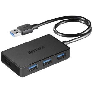 BUFFALO　USB3.0ハブ[4ポート・バスパワー・Mac/Win] マグネット付 ブラック　BSH4U300U3BK｜コジマYahoo!店