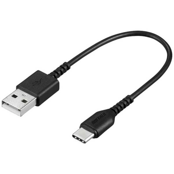BUFFALO　0.1m[USB-C ⇔ USB-A]2.0ケーブル 充電・転送 ブラック 　BSM...