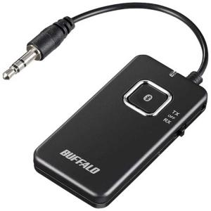 BUFFALO　Bluetoothオーディオトランスミッター&レシーバー 低遅延対応　BSHSBTR500BK｜y-kojima