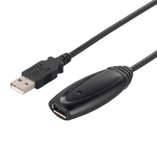 BUFFALO　USB2.0リピーターケーブル (A to A) 5m ブラック　BCUAAR250...