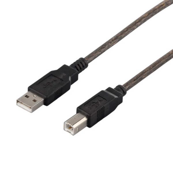 BUFFALO　USB2.0ケーブル (A to B) ブラックスケルトン 1.5m　BCUAB21...