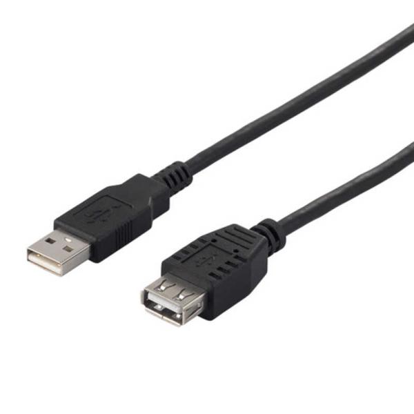 BUFFALO　USB2.0延長ケーブル (A to A) 1.5m ブラック　BCUAA215BK
