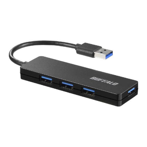 BUFFALO　USB-Aハブ (Mac/Windows11対応) ブラック [バスパワー /4ポー...