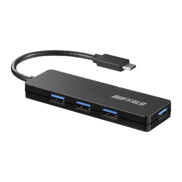 BUFFALO　USB-C → USB-A 変換ハブ (Mac/Windows11対応) ブラック ...