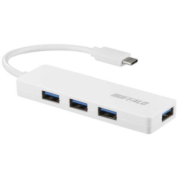 BUFFALO　USB-C → USB-A 変換ハブ (Mac/Windows11対応) ホワイト ...