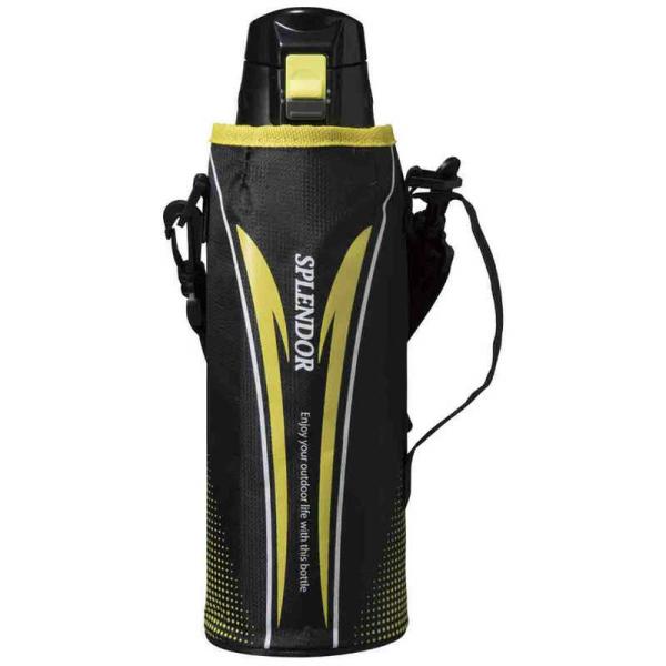 タフコ　ワンタッチスポーツボトル スプレンダー 1000ml ブラックイエロー　F-5022