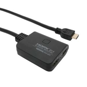 ナカバヤシ　HDMI双方向セレクター [2ポート（1入力2出力 or 2入力1出力）/4K60Hz対応/手動切替] HDS-4K2P [4K対応 /手動]　HDS-4K2P｜y-kojima