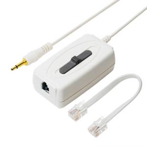 ナカバヤシ　4極4芯対応 通話録音アダプター(受話器用) 　DSPH44WH
