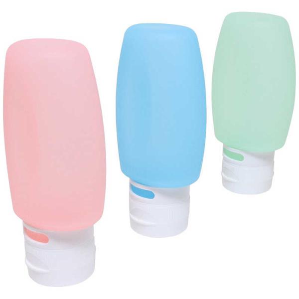 ナカバヤシ　シリコン製 詰め替えボトルセット 80ml 3個セット アソート　MBZBTL3AS