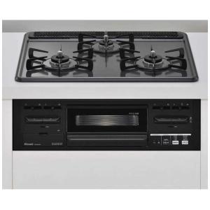 リンナイ Rinnai  ビルトインガスコンロ メタルトップ 水なし片面焼きグリル 都市ガス 13A RX31M5H2RW