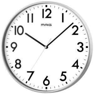 ノア精密　MAG 掛け時計レオン MAG 銀メタリック　W-802の商品画像