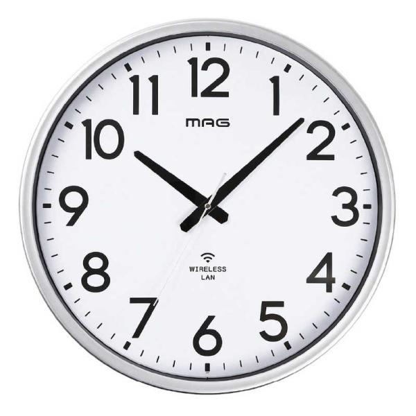MAG　無線LAN(Wi-Fi)でネットと接続し時刻を同期できる大型サイズの掛時計　W825SMZ