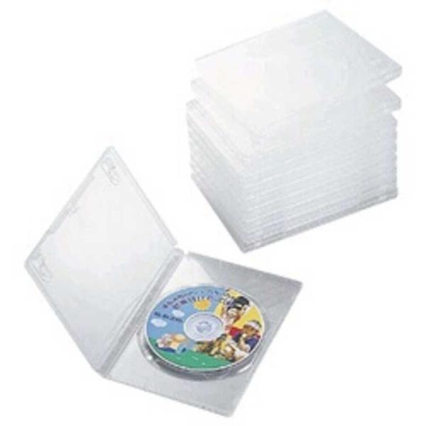 エレコム　ELECOM　DVDトールケース(1枚収納/10枚セット)「クリア】　CCD-DVD03C...