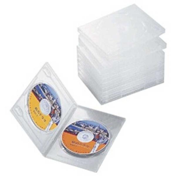 エレコム　ELECOM　DVDトールケース(2枚収納/10枚セット)「クリア」　CCD-DVD06C...