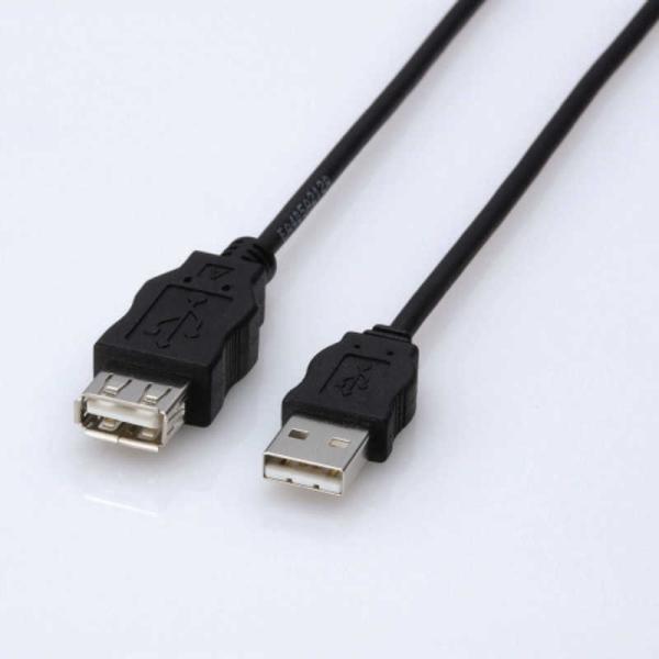 エレコム　ELECOM　1.5m USB2.0延長ケーブル 「Aオス」⇔「Aメス」　USB-ECOE...
