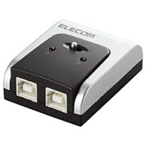 エレコム　ELECOM　USB2.0/1.1準拠USB切替器「2回路」　U2SW-T2