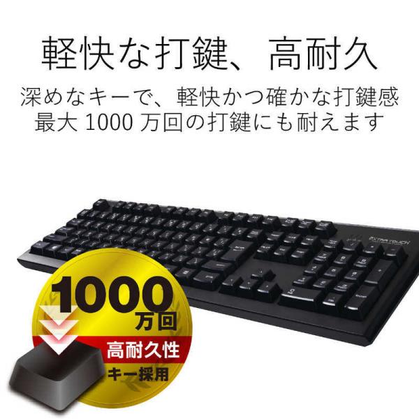 エレコム　ELECOM　ワイヤレスキーボード[2.4GHz USB・Win]ブラック　TK-FDM0...