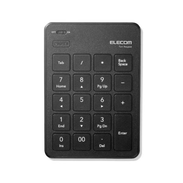 エレコム　ELECOM　Bluetoothテンキーボード/パンタグラフ/薄型/ブラック　TK-TBP...