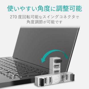 エレコム ELECOM USB2.0ハブ 直挿...の詳細画像2