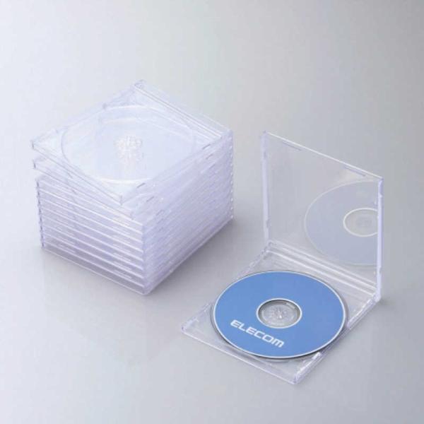 エレコム　ELECOM　CD/DVD/Blu-ray対応収納ケース(1枚収納×10セット)　CCD-...