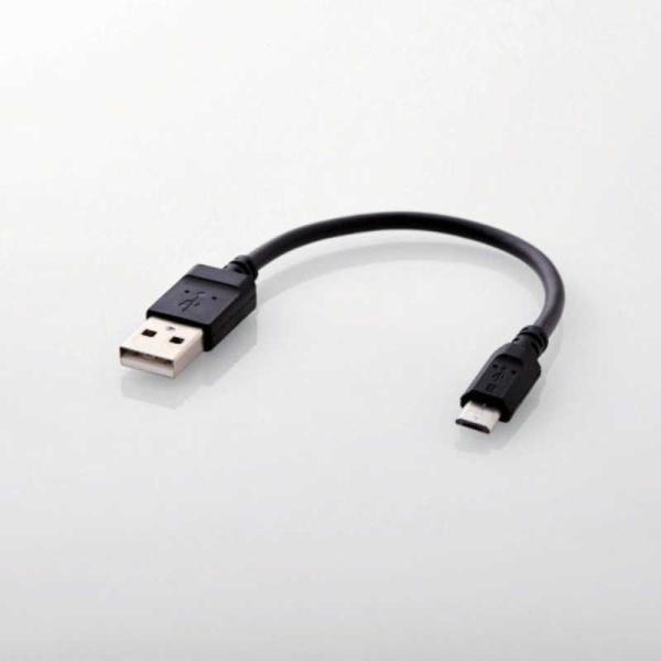 エレコム　ELECOM　2A対応やわらかmicroUSBケーブル(0.1m)　MPA-AMBY2U0...