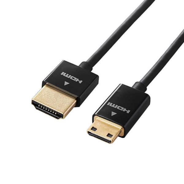 エレコム　ELECOM　HDMI変換・延長プラグ ブラック [1.5m /HDMI⇔miniHDMI...
