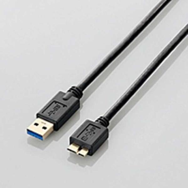 エレコム　ELECOM　1.5m USB3.0ケーブル 【A】⇔【microB】3重シールドケーブル...