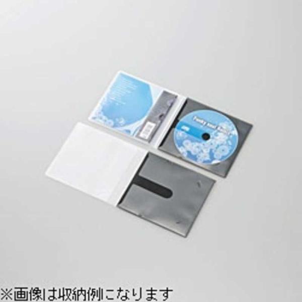 エレコム　ELECOM　CD/DVD用スリム収納ソフトケース　CCD-DPC10BK