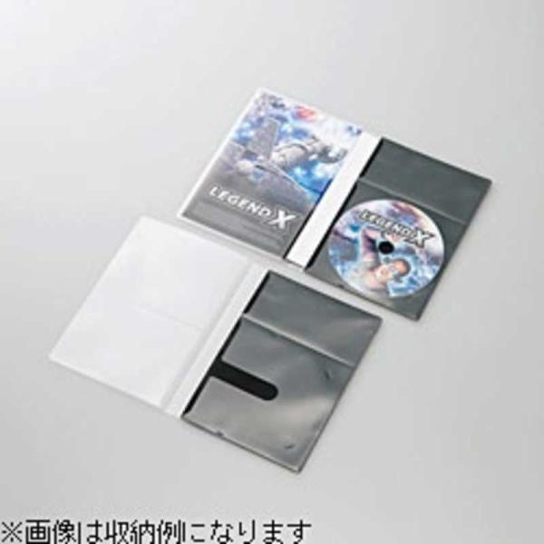 エレコム　ELECOM　DVD用スリム収納ソフトケース　CCD-DPD10BK