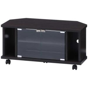 不二貿易　コーナーTVボード ブラウン　99267