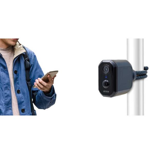 ムサシ　充電式どこでもセンサーWi-fiカメラ　YC72