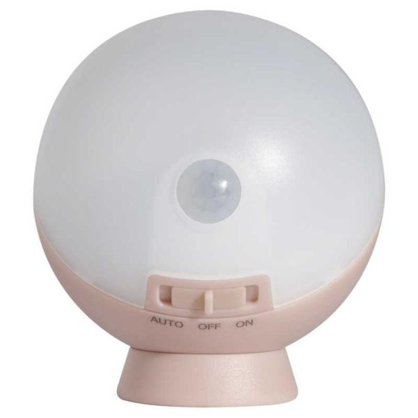 ムサシ　ムサシ　てのりまんまるセンサーライト　シャビーピンク　WSL001SP