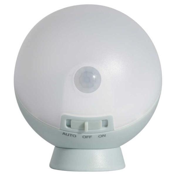 ムサシ　ムサシ　てのりまんまるセンサーライト　グレイッシュブルー　WSL001GB