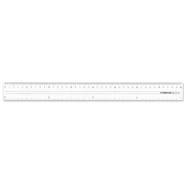 ステッドラー　ステッドラー直線定規 両側目盛付き 40cm　962 20-40