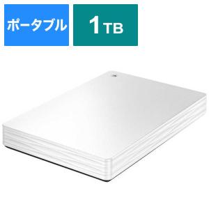 IOデータ　外付けHDD ホワイト [ポータブル型 /1TB]　HDPH-UT1WR｜y-kojima