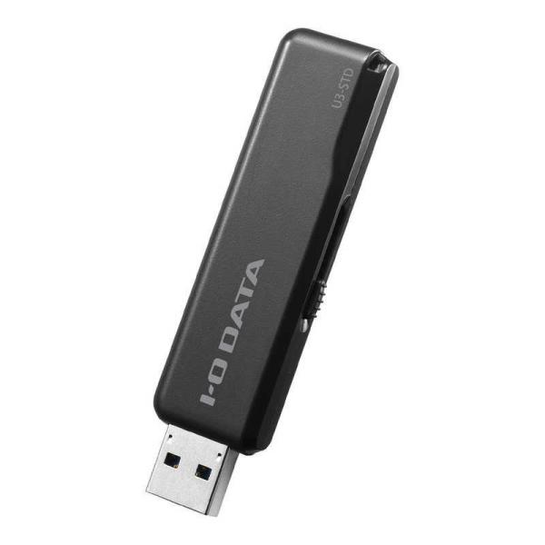 IOデータ　USBメモリー 32GB USB3.1 スライド式 　U3-STD32GR/K ブラック