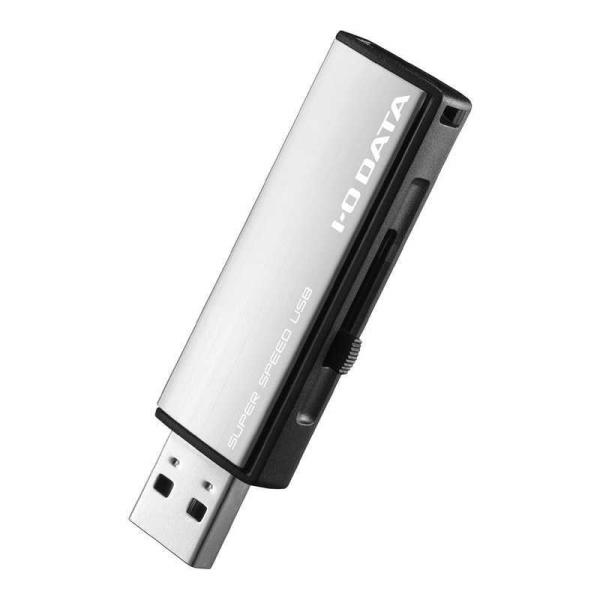 IOデータ　USBメモリー 32GB USB3.1 スライド式 　U3-AL32GR/WS ホワイト...