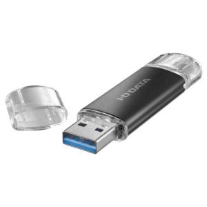 IOデータ　USBメモリ U3CSTDシリーズ ブラック ［32GB /USB TypeA＋USB TypeC /USB3.2 /キャップ式］　U3C-STD32G/K｜y-kojima